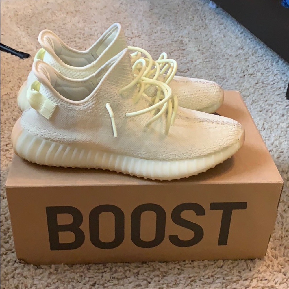 100% Authentic yeezy boost 350 v2 Butter color-way